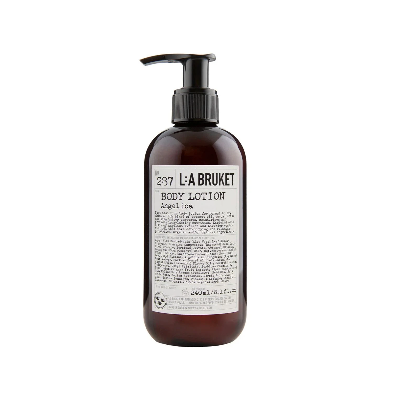 L:A Bruket 287 Body Lotion Angelica 240 ml