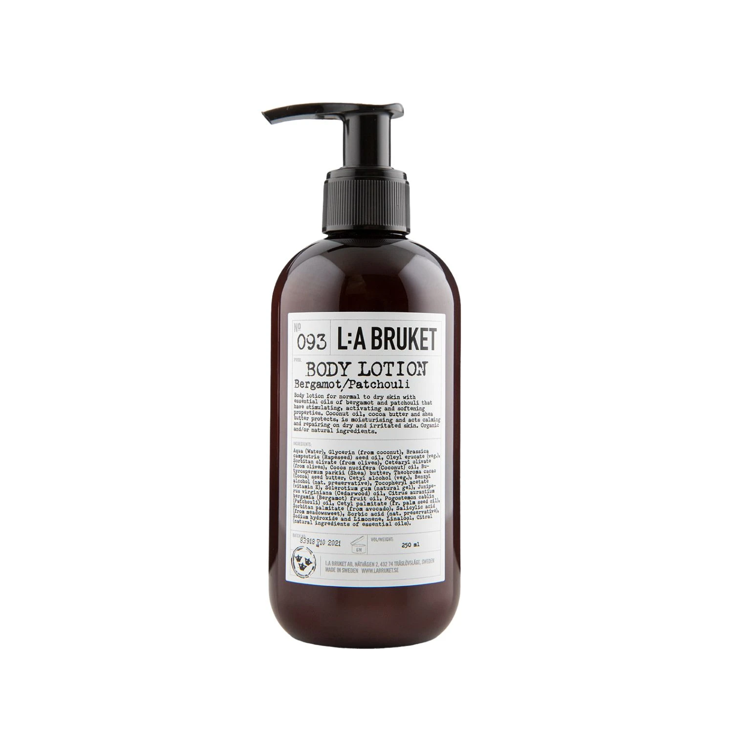 L:A Bruket Body Lotion Bergamot / Patchouli 240 ml