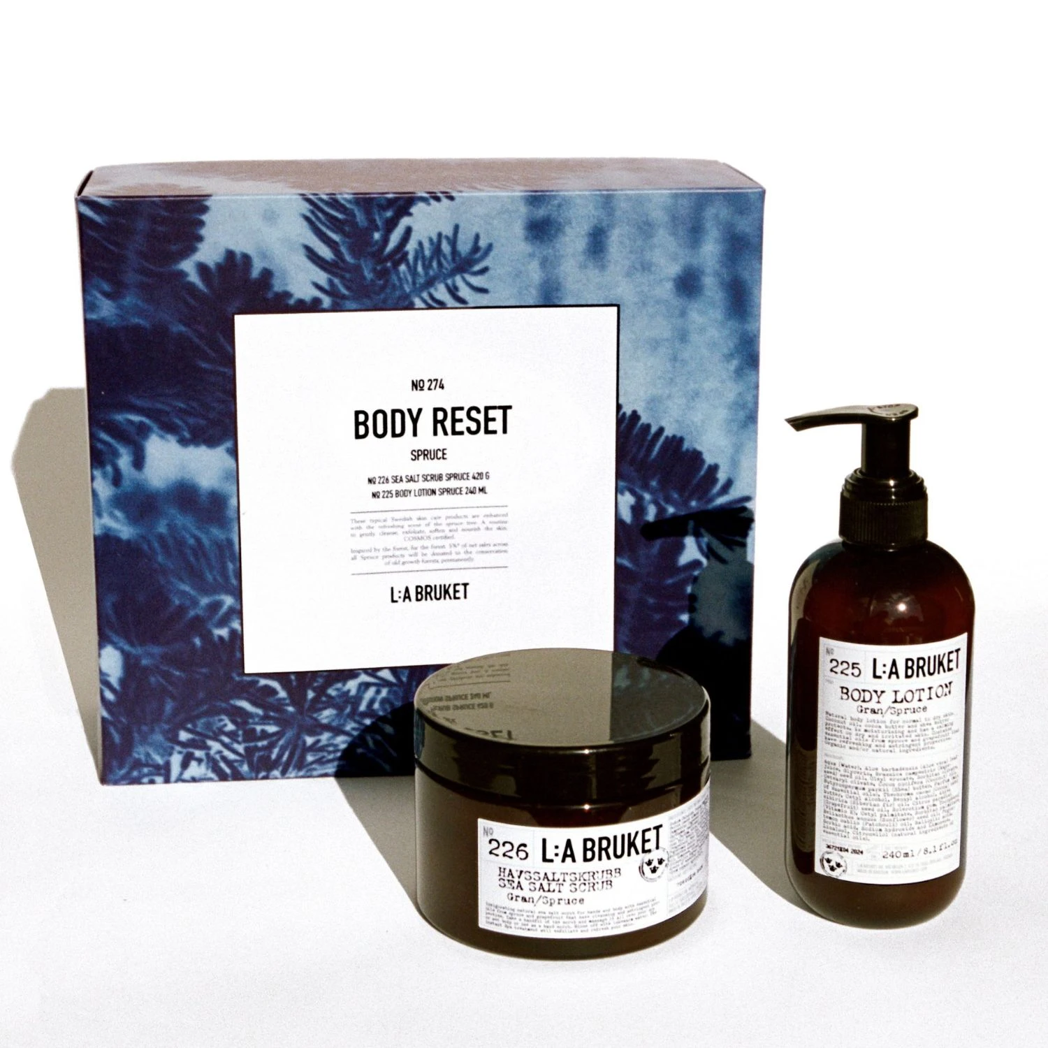 L:A Bruket Body Reset Spruce Set Winter